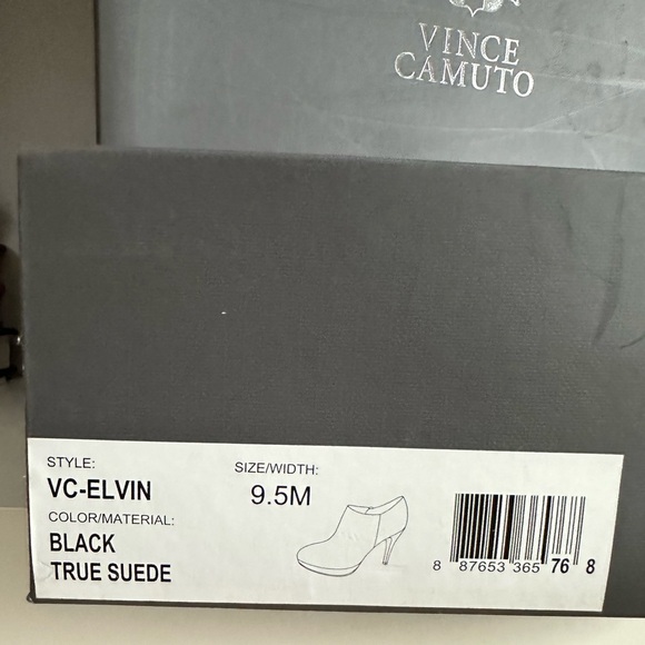 Vince Camuto Black Suede Booties - Picture 7 of 7